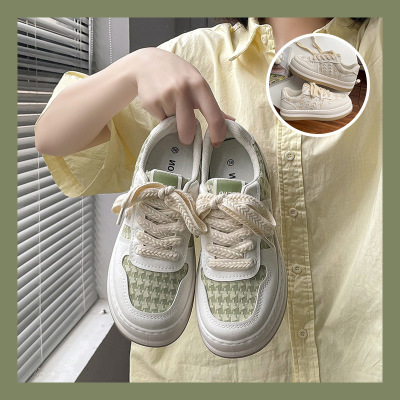 Color matching bread shoes A16 green