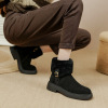 Ankle boots with buckles A77 black