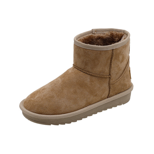 Mid-tube snow boots A21 camel